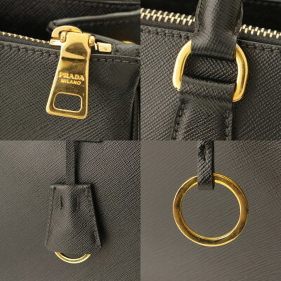 Prada Galleria Medium Sapphire Norx Handbag Black - Picture 8 of 10